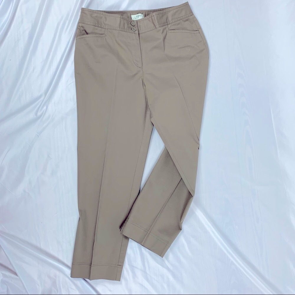 LOFT NWOT “Ann” Ankle-length Stretch Chinos. Sz 10.